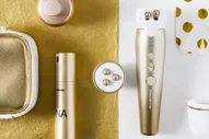 Антивозрастной массажер для лица и кожи вокруг глаз Rowenta Lift Contour Massager LV7030F0 золотой