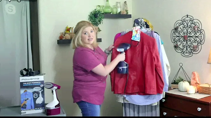 Rowenta 1600W Handheld Cordreel Steamer w/ Accessories on QVC